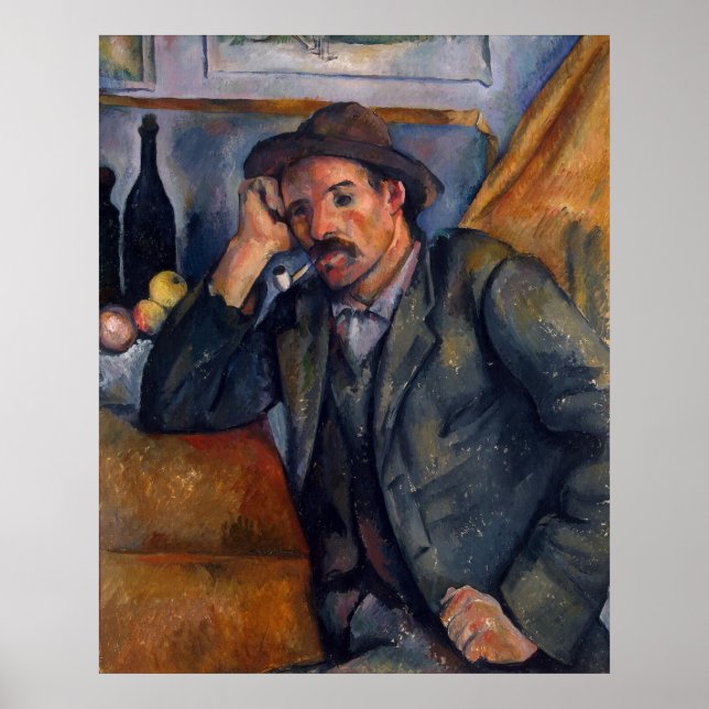 Poster Man With Pipe - Paul Cezanne - c1890 (Devant)