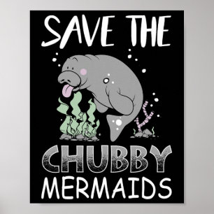 Poster Manatee Jour des terres T Chemise Sauver Le Chub