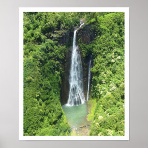Poster Manawaiopuna Falls Kauai Hawaii