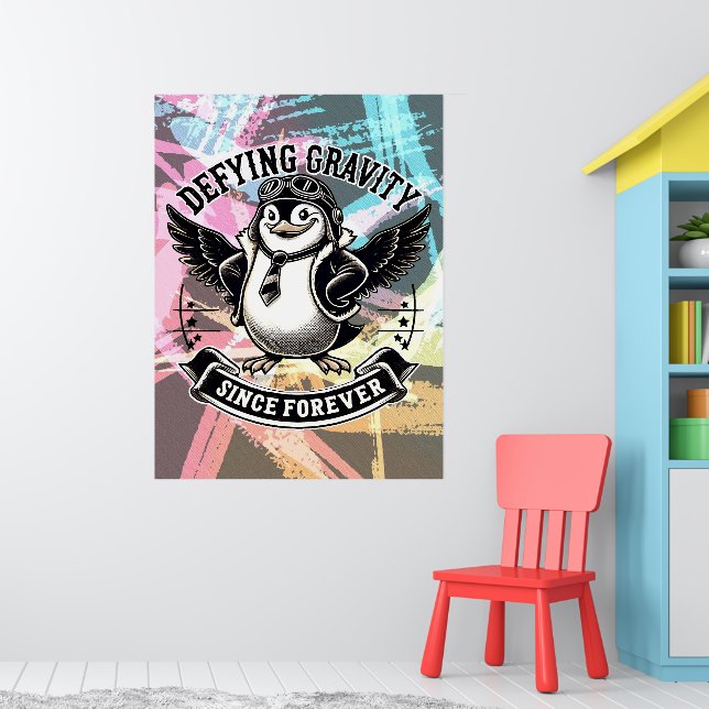 Poster Manchot Aviateur (Pépinière 1)