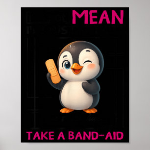 Poster Manchot Je ne suis pas méchant Je suis juste honnê