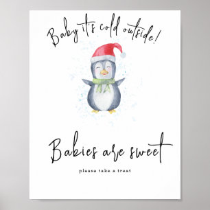 Poster Manchot - Les bébés sont mignons