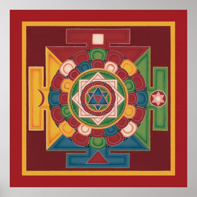 POSTER Mandala aus 5 Elementen - beginnt ab $14,25 (Vorne)