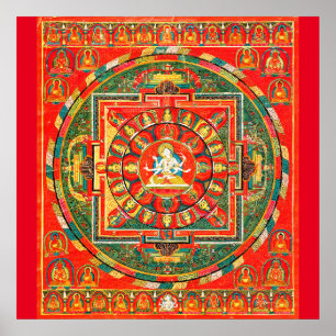 Poster Mandala Cosmic Diagram for Meditation