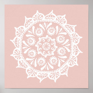Poster Mandala de mauve