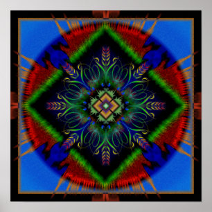 Poster Mandala de paix