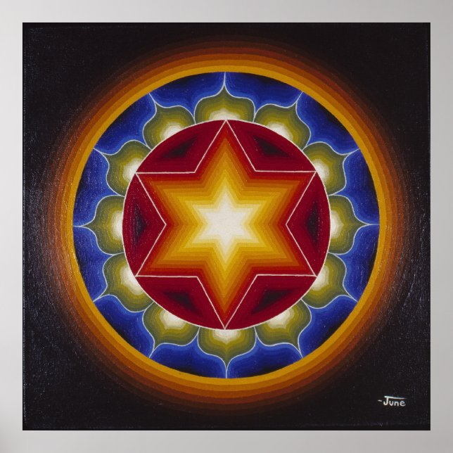 Poster Mandala début #2 (Devant)