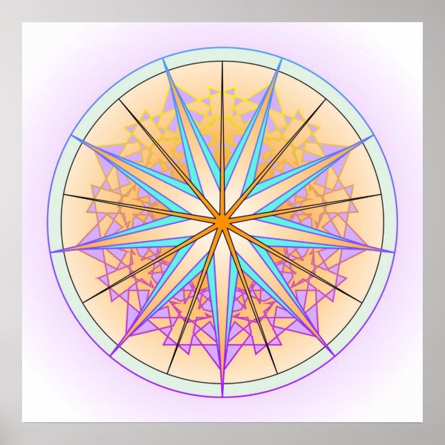 Poster Mandala Dream #2 (Devant)