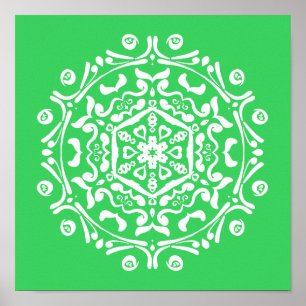 Poster Mandala du printemps
