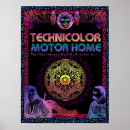 Poster Mandala du technicolore Sally