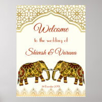 Mandala éléphants frontière indienne mariage Foa