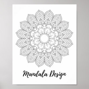 Poster Mandala Géométrie Sacrée Art Yoga Mantra Fleur Lot