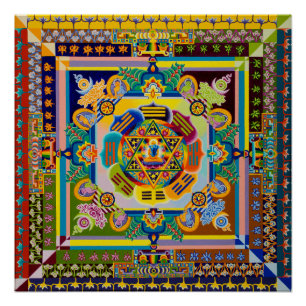 Poster Mandala interculturel
