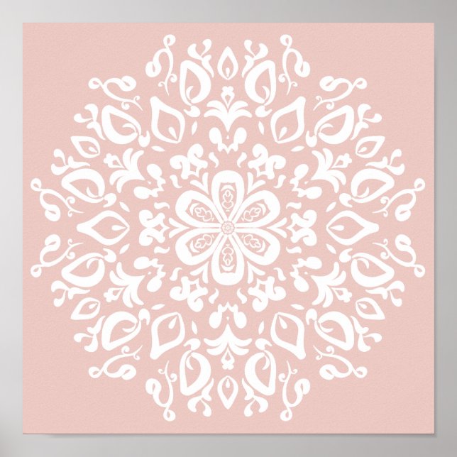 Poster Mandala Mallow (Devant)
