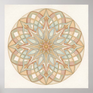 Poster Mandala Sacré Harmonie Intérieure Art Spirituel po