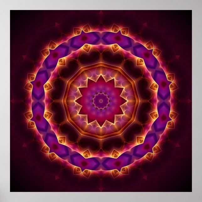 Poster Mandala transformationnel (Devant)