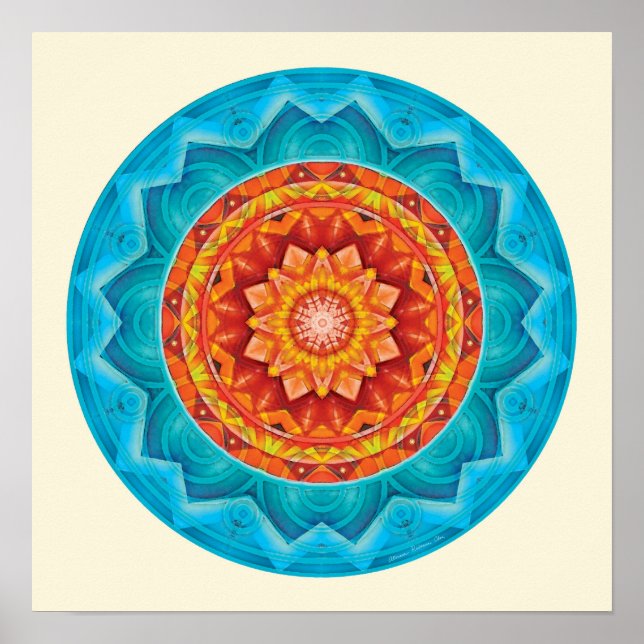 Poster Mandalas of Deep Trust, No 8 (Devant)
