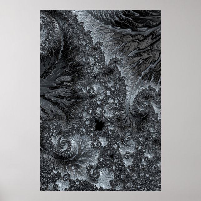 Poster Mandelbrot dans la terre de glace Moderne Fractal  (Devant)