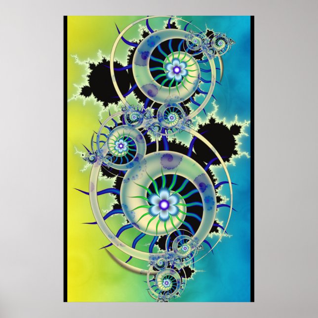 Poster Mandelbrot Fractal Art (Devant)