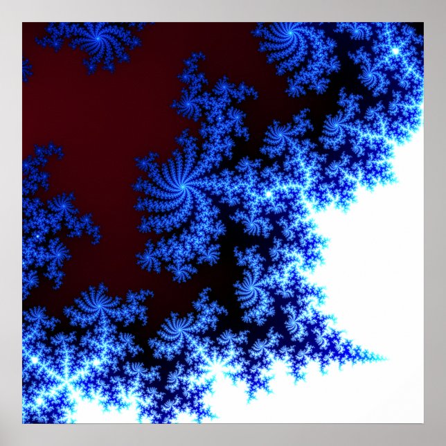 Poster Mandelbrot Fractal Zoom 2 (Devant)