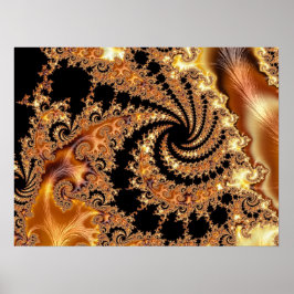 Poster Mandelbrot Set Fractal Art numérique Toffee