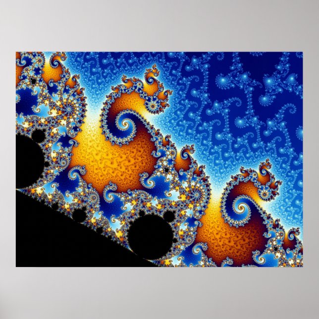 Poster Mandelbrot Set Fractal Shape (Devant)
