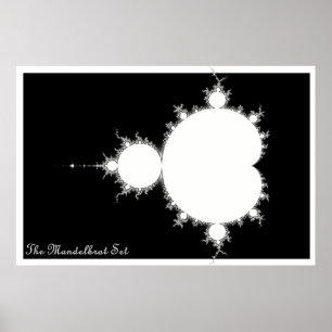 Poster Mandelbrot Set (Négatif)