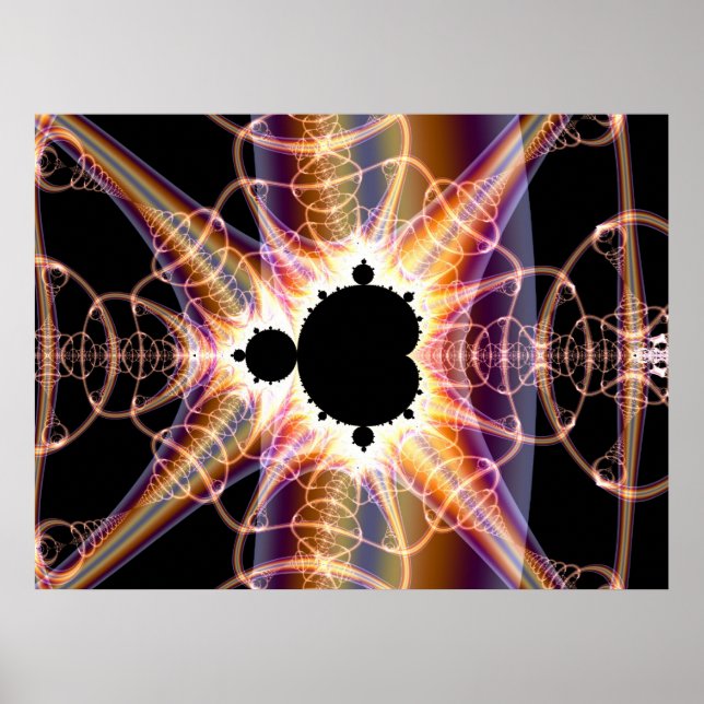 Poster Mandelbrot : translucide (Devant)