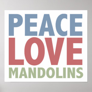 Poster Mandolines d'amour de paix