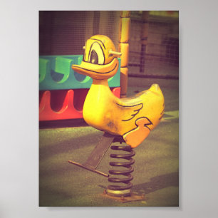 Poster Manège de la Piscine aux Canards Jaunes