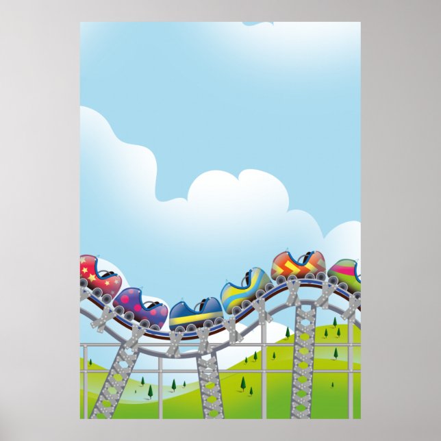 Poster Manège de rollercoaster (Devant)
