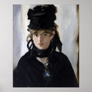 Poster Manet - Berthe Morisot avec un bouquet de violette