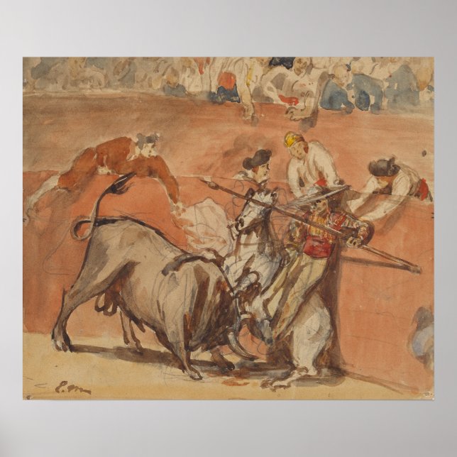 Poster Manet - Bullfight (1865) (Devant)