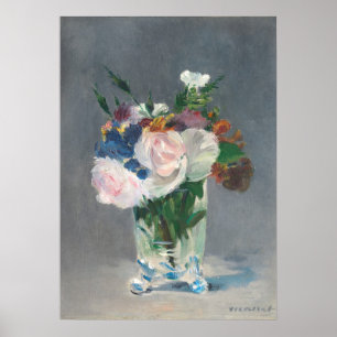 Poster Manet Flowers in a Crystal Vase, c.1882