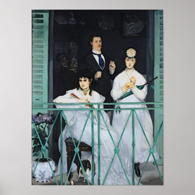 Poster Manet | Le Balcon, 1868-9 (Devant)