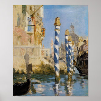 Poster Manet, Le Grand Canal, Venise