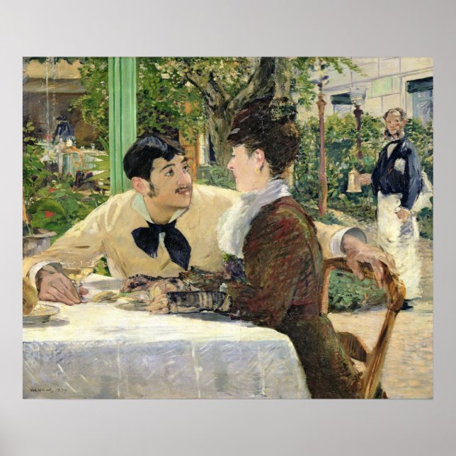 Poster Manet | Le jardin de Pere Lathuille, 1879 (Devant)