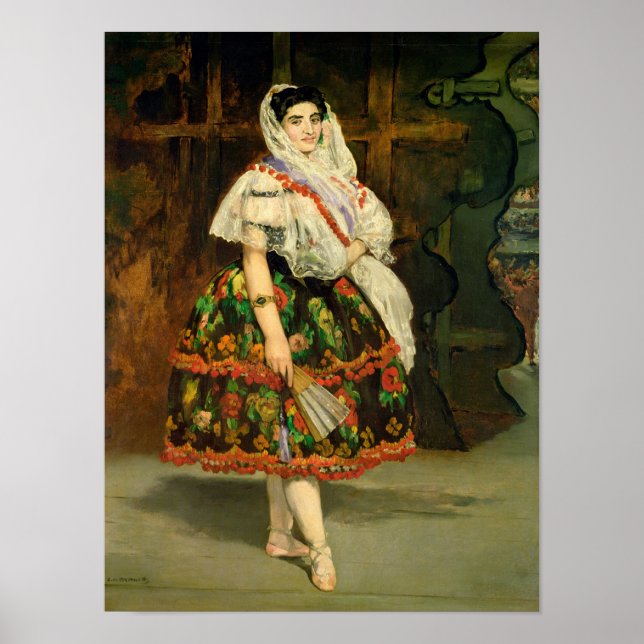 Poster Manet | Lola de Valence, 1862 (Devant)