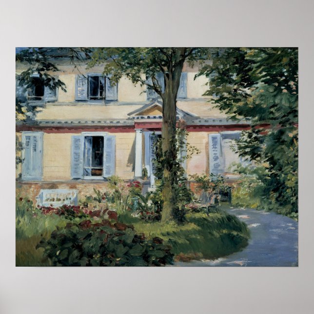 Poster Manet - Maison À Rueil (Devant)