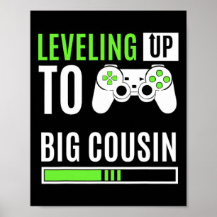 Poster Manette de jeu pour grand cousin, jeu de niveau su
