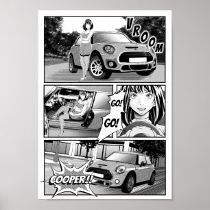Poster Manga Mini Cooper
