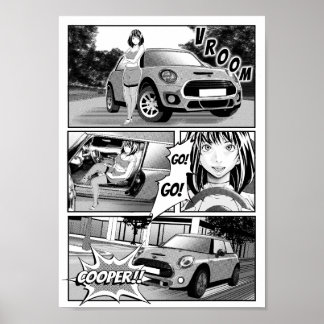 Poster Manga Mini Cooper