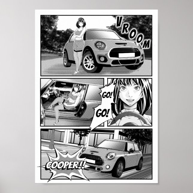 Poster Manga Mini Cooper (Devant)