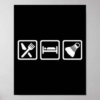 Poster Mange Sleep Badminton