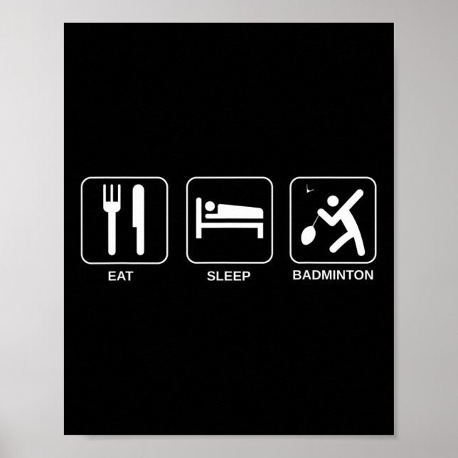 Poster Mange Sleep Badminton (Devant)