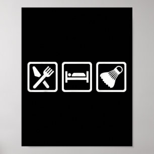Poster Mange Sleep Badminton