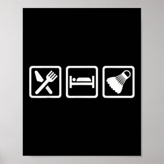 Poster Mange Sleep Badminton
