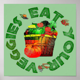 Poster Mange tes Légumes