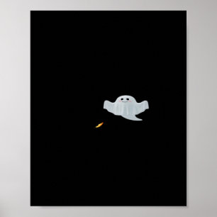Poster Manger Boire Et Être Effrayant Halloween Tendance 