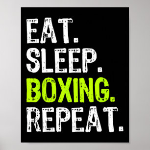 Poster Manger Boxe de sommeil Boîte à répétition Ventilat